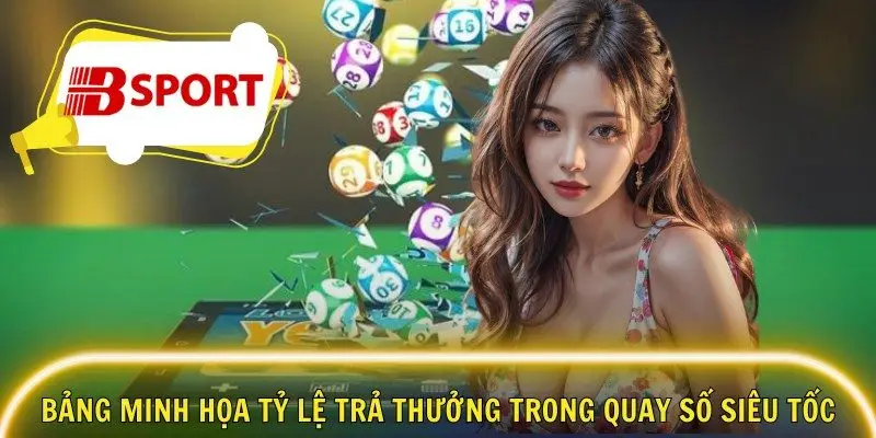 Bảng minh họa tỷ lệ trả thưởng trong quay số siêu tốc