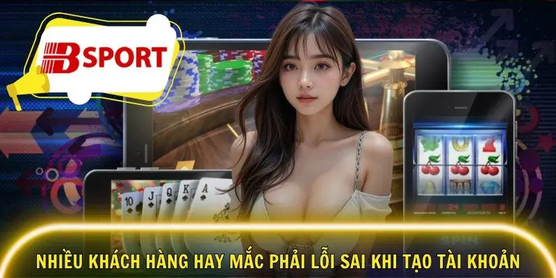 Nhiều khách hàng hay mắc phải lỗi sai khi tạo tài khoản